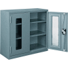 Global Industrial™ Clear View Wall Storage Cabinet Assembled 30"W x 12"D x 30"H Gray