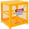 Global Industrial Horizontal Cylinder Storage Cabinet W/ SGL Door, 4 Cylinder Capacity