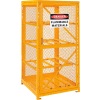 Global Industrial Cylinder Storage Cabinet SGL Door Horizontal, 8 Cylinder Capacity