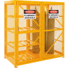 Global Industrial Cylinder Storage Cabinet DBL Door Combo 8 Horizontal/9 Vertical Cylinders