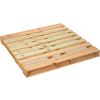 Global Industrial™ Stackable Open Deck Pallet, New Hardwood, 2-Way, 48"x48", 3500 Lb Stat Cap