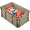 Straight Wall Container Solid - Stackable NRSO2415-11 Gray - 24 x 15 x 11
