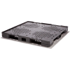 Stackable Automotive Lip Open Deck Pallet, Plastic, 4-Way, 48"x45", 30000 Lb Stat Cap, Black
