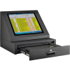 Global Industrial™ LCD Console Counter Top Security Computer Cabinet, Black