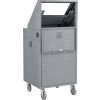 Global Industrial™ LCD Mobile Console Computer Cabinet, Gray
																			