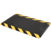 Apache Mills Diamond Deluxe Soft Foot Mat 9/16" Thick 2' x 3' Black/Chevron Border