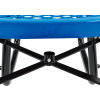 46in Round Outdoor Steel Picnic Table - Expanded Metal - Blue
																			