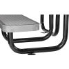 Global Industrial 46in Child Size Square Outdoor Steel Picnic Table - Expanded Metal - Gray
																			