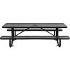 96in Rectangular Expanded Metal Picnic Table Black
																			