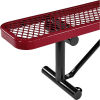 96 Expanded Metal Mesh Flat Bench Red
																			