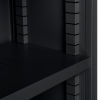 Steel Bookcase 5 Opening 36x12x60 Black