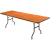 Interion® Folding Banquet Table - 96" x 30" - Plywood