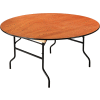 Interion® Folding Banquet Table - 60" Round - Plywood
