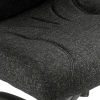 Black Fabric Flip Up Armchair