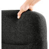 Black Fabric Flip Up Armchair
