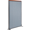 Interion® Deluxe Freestanding Office Partition Panel, 36-1/4"W x 61-1/2"H, Blue