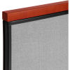 Mobile Deluxe Office Partition Panel, 24-1/4"W x 73-1/2"H, Gray