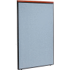 Interion® Deluxe Office Partition Panel, 48-1/4"W x 73-1/2"H, Blue
