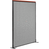 Interion® Deluxe Freestanding Office Partition Panel, 48-1/4"W x 73-1/2"H, Gray