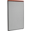 Interion® Deluxe Office Partition Panel, 48-1/4"W x 73-1/2"H, Gray