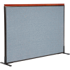 Interion® Deluxe Freestanding Office Partition Panel, 60-1/4"W x 43-1/2"H, Blue