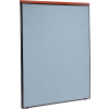 Interion® Deluxe Office Partition Panel, 60-1/4"W x 73-1/2"H, Blue