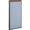 Interion® Deluxe Office Partition Panel, 24-1/4"W x 43-1/2"H, Blue