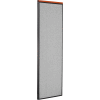 Interion® Deluxe Office Partition Panel, 24-1/4"W x 73-1/2"H, Gray