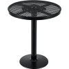 Global Industrial 36in Round Outdoor Food Court Pedestal Bar Table, 42in Height, Black
																			