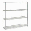 Nexel® Poly-Z-Brite® Wire Shelving Starter 54"W x 21"D x 86"H