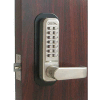 Lockey Digital Door Lock 2835 Lever Handle, Satin Nickel