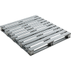 Global Industrial™ Stackable Open Deck Pallet, Galvanized Steel,2-Way,48"x42",8000 Lb Stat Cap