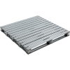Global Industrial™ Stackable Open Deck Pallet, Galvanized Steel,2-Way,48"x48",8000 Lb Stat Cap