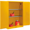 Global Industrial™ Flammable Cabinet, Manual Close Double Door, 45 Gallon, 43Wx18Dx65H
																			