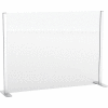 Global Industrial™ Cashier Shield 48"L X 36"H, With Racetrack Base, Silver