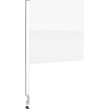 Global Industrial™ Cashier Shield 24"L X 24"H Add-On, With Center Clamp On Base, Silver