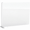 Global Industrial™ Cashier Shield 48"L x 36"H Add-On, With Center Racetrack Base, Silver
