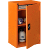 Global Industrial Emergency Preparedness Cabinet, Wall Mount, 18"Wx12"Dx26"H, Orange