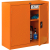 Global Industrial Emergency Preparedness Cabinet, Wall Mount, 30"Wx12"Dx30"H, Orange