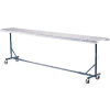 Omni Metalcraft Portable Castered Conveyor Support 24&quot;W PTST21.75-23-39-10
