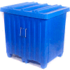 Myton Forkliftable Bulk Shipping Container MTH-4 with Lid - 42"L x 34"W x 42"H, Green