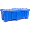 Myton Forkliftable Bulk Shipping Container MTO-2 with Lid - 51-1/2"L x 22-1/2"W x 19"H, Black