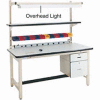 Pro-Line Overhead Light For 72"W Workbench, 72"W, Tan