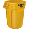 Rubbermaid Brute® 2632 Trash Container w/Venting Channels 32 Gallon - Yellow