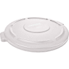 Brute® Flat Lid For 44 Gallon Round Trash Container, White - FG264560WHT