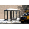 Smoking Shelter Dome Roof Four Sided With Left And Right Front Opening 10' x 5'