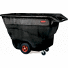 Rubbermaid® Standard Duty Structural Foam Plastic Tilt Truck, 1 Cu. Yd. Cap,1250 Lbs. Cap,Black