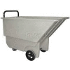 Bayhead Products Light Duty Plastic Tilt Truck, 1/3 Cu. Yd. Cap, 275 Lbs. Cap, Gray