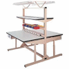 Pro-Line 60"W x 30"D FL6030PLD Flex-Line Dual Sided Workbench - Plastic Laminate Top