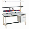 60"L Bin Rail - Beige for Pro-Line Workbench
